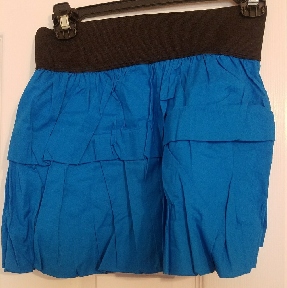 Blue mini skirt